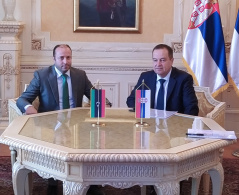 19 May 2022 National Assembly Speaker Ivica Dacic in meeting with the Ambassador of the State of Libya Mohamed Ghalboun